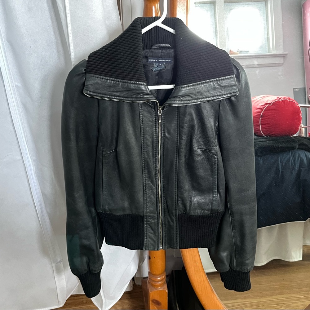 French Connection Leather Jacket